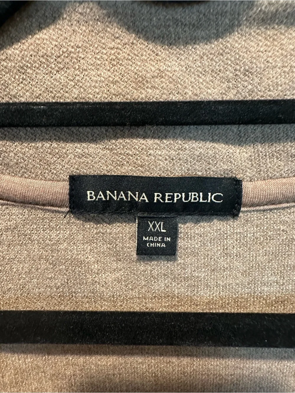 Banana Republic Men's Half-Zip Sweater - Taupe XXL